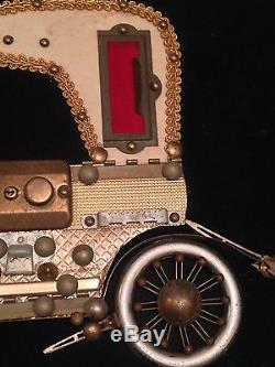 1909 Rolls Royce-Custom Folk Motor Car Wall Art-Sewing & Lador Music Box Parts