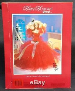 1988 Holiday Barbie Doll Happy Holidays Christmas Wood Enesco Musical Box Lot 2