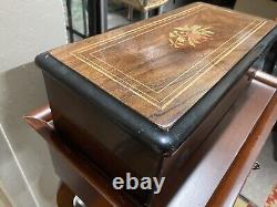 19th Century Antique Song Wood Music Box Cylinder