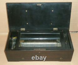 19th Century Faux Coromadel Cylinder Musical Box Probaby by Etouffoirs en Acier