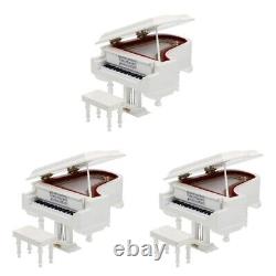 1pc Piano Jewelry Box Toy Piano Model Dolls House Furniture