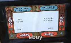 2 RUEGE SWISS MUSIC BOXES WOOD BOX 2 SONG 23615 & 27508 Mozart Yepphbie Popp