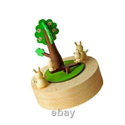 2 pcs Moving Cartoon Rabbit Carved Creative Gift for Birthday