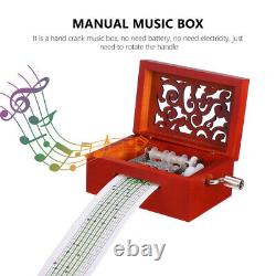3 pcs Retro DIY Composing Box Hand Crank Box Clockwork Box