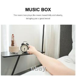 3 pcs Wedding Box Couple Sculpture Wooden Melody Box Desktop Decoration