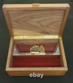 30 Note RHYMES Music Jewelry Box Inlaid Wood Dovetails Lara's Theme (Dr Zhivago)