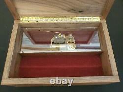 30 Note RHYMES Music Jewelry Box Inlaid Wood Dovetails Lara's Theme (Dr Zhivago)