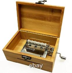 30 Notes Hand Crank Music Box Movement with Copper Gear DIY Make Your Music Tool