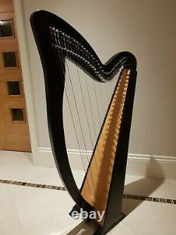 36 String Irish Harp with Levers by Gear4Music Brand new in delivery box