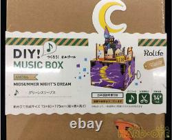 3D Wood Puzzle Music Box Model No. Tsukuru no Amida AM306 Crescent Moon Co