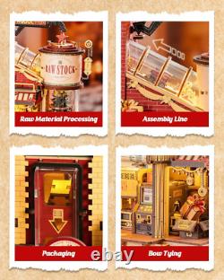 3D Wooden Puzzle Music Box Dream Gift Factory Model Kits for Adults to Build Uni