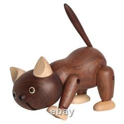 3XWooden Products Big Face Cat Creative Home Furnishing Crafts Decoration Woode