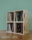 4 Xrecord Cube Record Crate Stacking Box Shelves Vinyl Storage 4xflatpack Osb