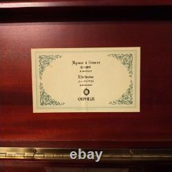 489 Sankyo Orpheus Music Box With Wooden Storage