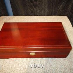 489 Sankyo Orpheus Music Box With Wooden Storage