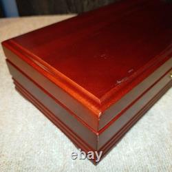 489 Sankyo Orpheus Music Box With Wooden Storage