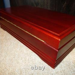 489 Sankyo Orpheus Music Box With Wooden Storage