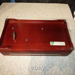 489 Sankyo Orpheus Music Box With Wooden Storage