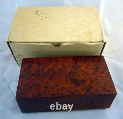 6 tunes Reuge Music Box Switzerland Sainte Croix 6/41 Working 9.5 Burled wood