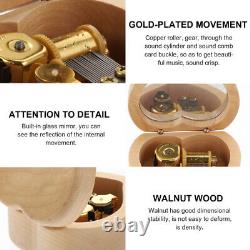 8x Wood Jewelry Box Anniversary Birthday Gift Desktop Decoration