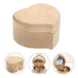 8x Wood Jewelry Box Anniversary Birthday Gift Desktop Decoration