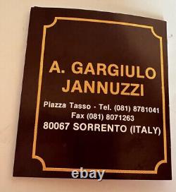 A Gargiulo & Jannuzzi Sorrento Arabesque Wood Inlay Arrivederci Roma Musical Box