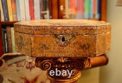 A Rare Antique c18th Arte Povera Venetian Box, Music & Arts