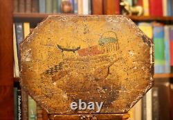 A Rare Antique c18th Arte Povera Venetian Box, Music & Arts