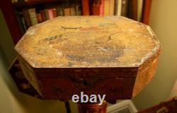 A Rare Antique c18th Arte Povera Venetian Box, Music & Arts