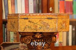 A Rare Antique c18th Arte Povera Venetian Box, Music & Arts
