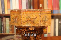 A Rare Antique c18th Arte Povera Venetian Box, Music & Arts