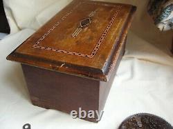 A nice old antique polyphon music / musical box including nine 4 1/2 discs