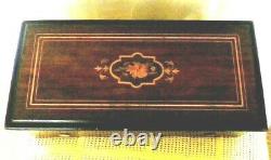 A quality antique music box Measures L44 W21 D15 Centimetres