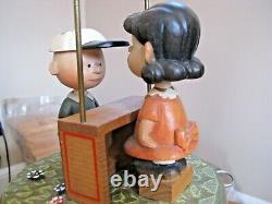 ANRI Italy Peanuts Charlie Brown & Lucy PSYCHIATRIC HELP Large 8 1/2 Music Box