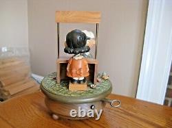 ANRI Italy Peanuts Charlie Brown & Lucy PSYCHIATRIC HELP Large 8 1/2 Music Box