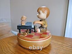 ANRI Italy Peanuts Schroeder Leitmotiv Kaiserkonzert 5 Wood Music Box 1968