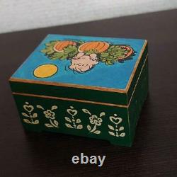 ANRI Peanuts Character Linus Van Pelt Wood Musical Box Pumpkin Sound OK JAPAN