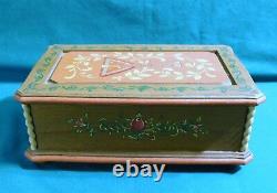 ANRI music box. RARE, hand carved and painted wooden box. Plays Dr Zhivago