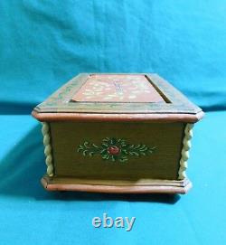 ANRI music box. RARE, hand carved and painted wooden box. Plays Dr Zhivago