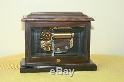 ANTIQUE SOLID WOOD KOHAUT & Co. STANDING MUSIC BOX REUGE SWISS MADE MOVEMENT