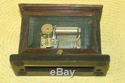 ANTIQUE SOLID WOOD KOHAUT & Co. STANDING MUSIC BOX REUGE SWISS MADE MOVEMENT