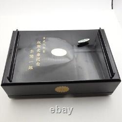 Accessory Case Music Box 16 Chrysanthemum Flower Gold Lacquer 1996