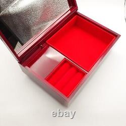 Accessory Case Music Box 16 Chrysanthemum Flower Metal Engraving