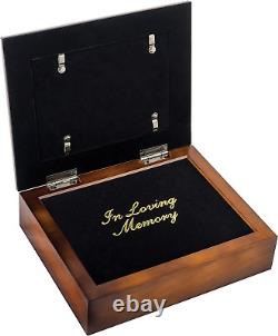 Always Remember the Love Once Shared Woodgrain Embossed Ashes Bereavement Urn Bo