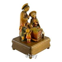 Anri Holy Night Nativity Family Nativity Music Box #514/1850 E. Mussner