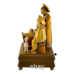 Anri Holy Night Nativity Family Nativity Music Box #514/1850 E. Mussner