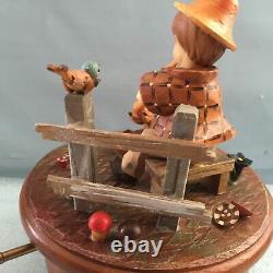 Anri Italy Music Box What now my Love Hand Carved Wood 28 note Thorens Swiss