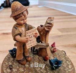 Anri Music Box Thorens Swiss Carnival of Venice Hand Carved Wood Italy 28 Note