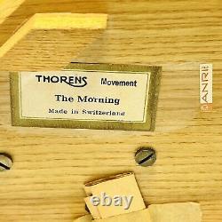 Anri Thorens Movement Swiss Music Work Box The Morning Hand Crafted Wood 28 Note