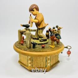 Anri Thorens The Morning Music Box Hand Crafted Wood 28 Note Swiss Movement